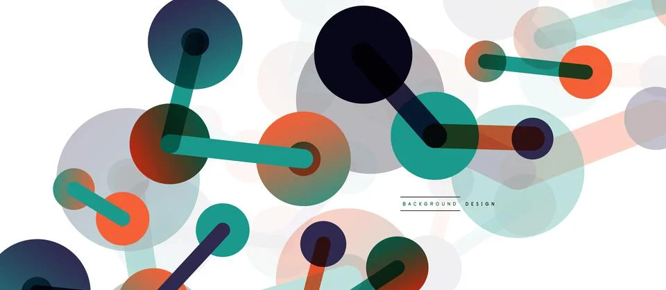 Network concept abstract background. Dots connection. Big data idea. Business 스톡 일러스트