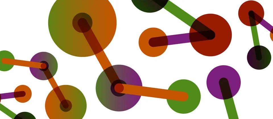 Network concept abstract background. Dots connection. Big data idea. Business Stock Illustration