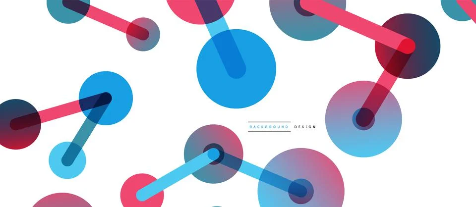 Network concept abstract background. Dots connection. Big data idea. Business Stock Illustration