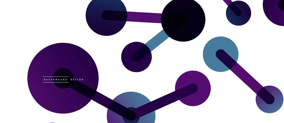 Network concept abstract background. Dots connection. Big data idea. Business Stock Illustration