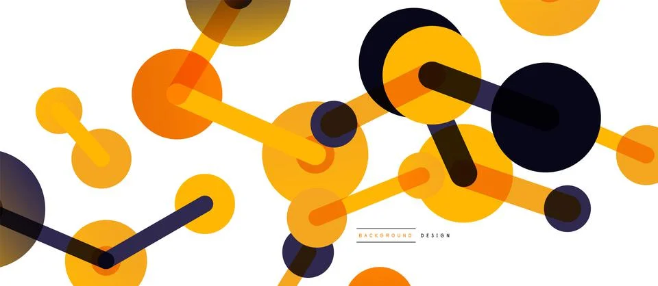 Network concept abstract background. Dots connection. Big data idea. Business Stock Illustration