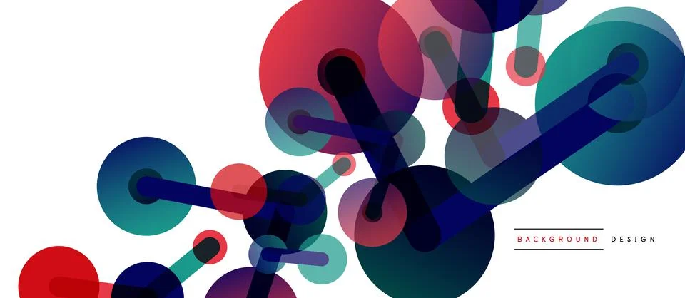 Network concept abstract background. Dots connection. Big data idea. Business Stock Illustration