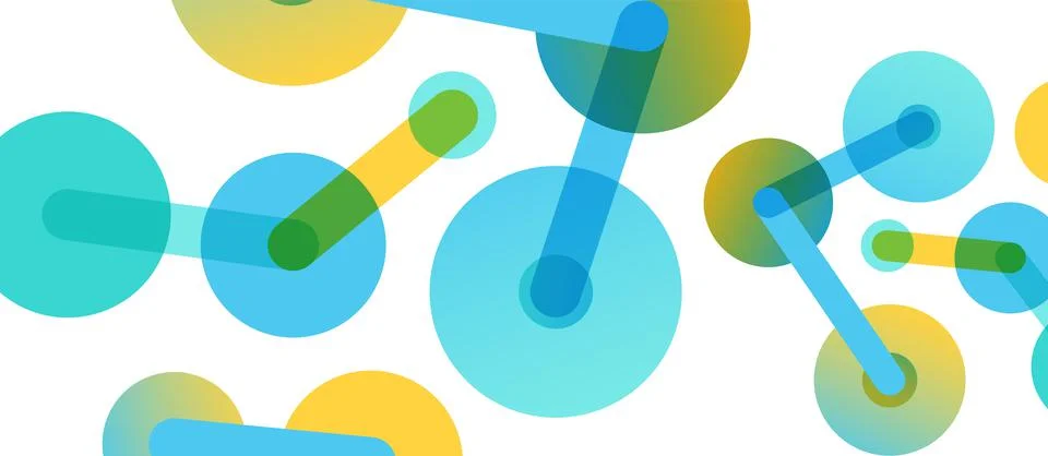 Network concept abstract background. Dots connection. Big data idea. Business Illustrazione stock