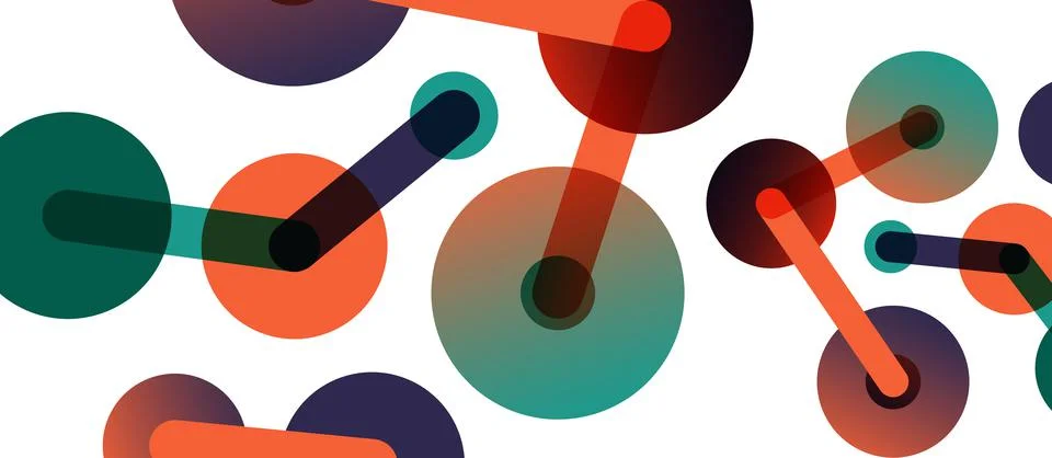 Network concept abstract background. Dots connection. Big data idea. Business 스톡 일러스트
