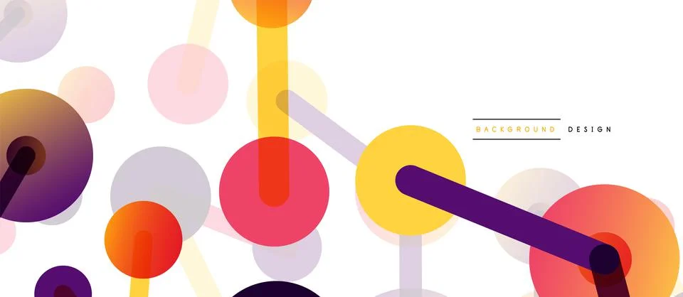 Network concept abstract background. Dots connection. Big data idea. Business Illustrazione stock