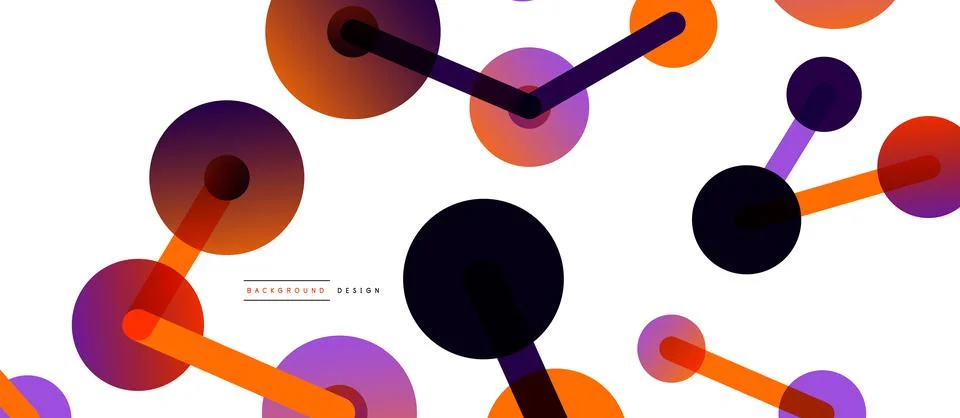 Network concept abstract background. Dots connection. Big data idea. Business Stock Illustration