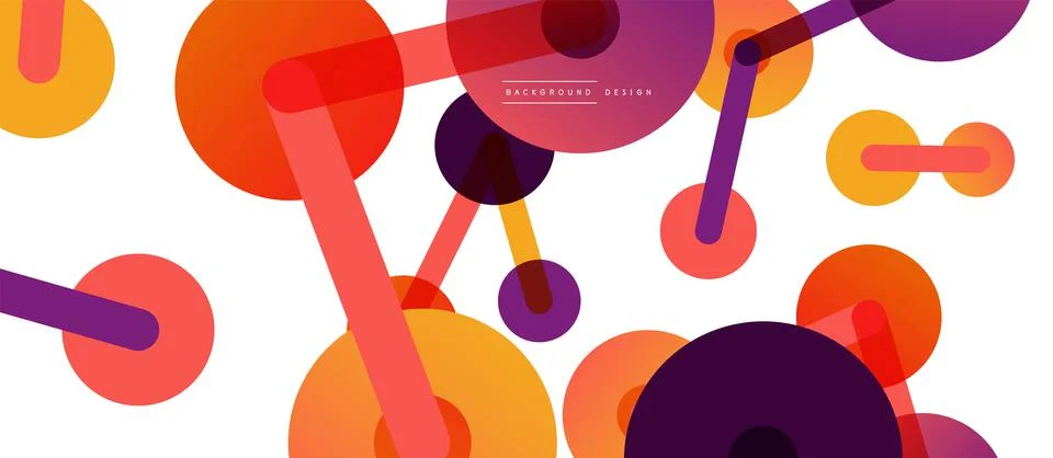 Network concept abstract background. Dots connection. Big data idea. Business Stock Illustration