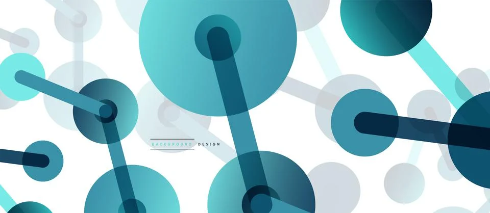 Network concept abstract background. Dots connection. Big data idea. Business Illustrazione stock