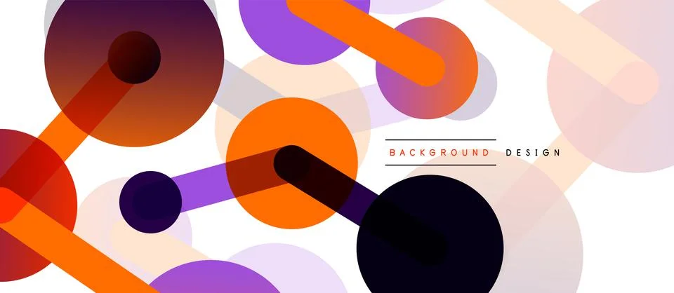 Network concept abstract background. Dots connection. Big data idea. Business Illustrazione stock