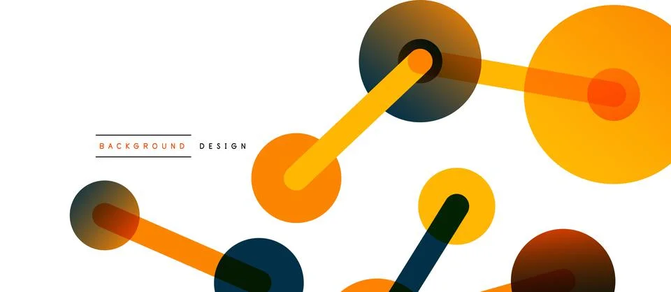 Network concept abstract background. Dots connection. Big data idea. Business Stock Illustration