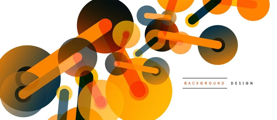 Network concept abstract background. Dots connection. Big data idea. Business Stock Illustration