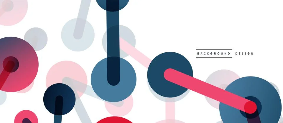 Network concept abstract background. Dots connection. Big data idea. Business Illustrazione stock