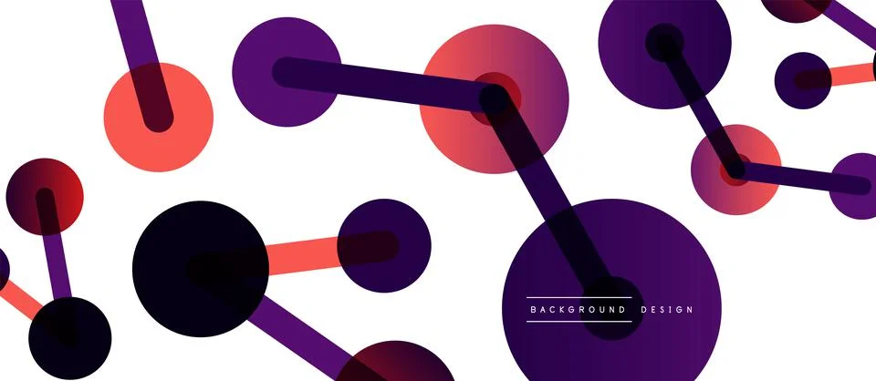 Network concept abstract background. Dots connection. Big data idea. Business 스톡 일러스트