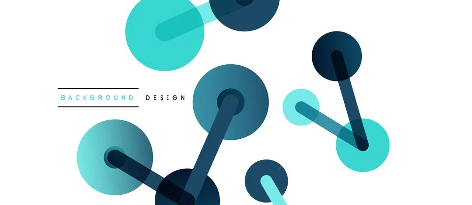 Network concept abstract background. Dots connection. Big data idea. Business Illustrazione stock