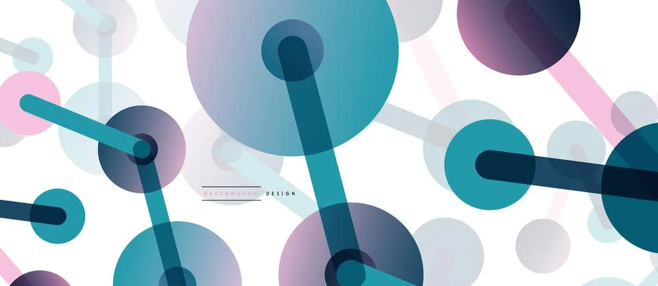 Network concept abstract background. Dots connection. Big data idea. Business Stock Illustration