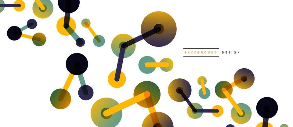 Network concept abstract background. Dots connection. Big data idea. Business Stock Illustration