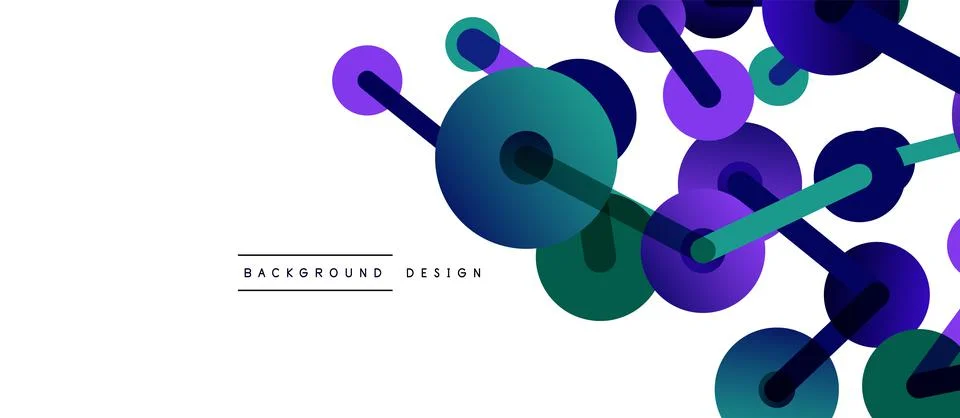 Network concept abstract background. Dots connection. Big data idea. Business Stock Illustration