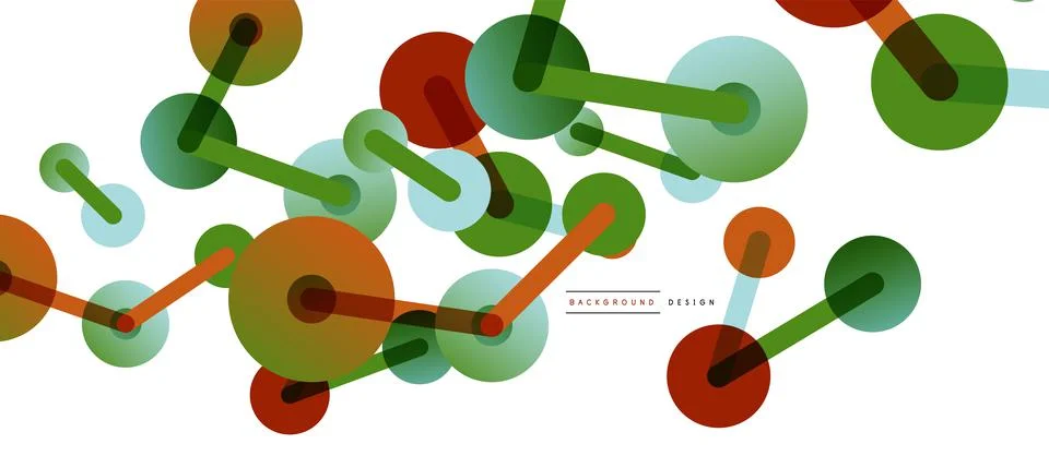 Network concept abstract background. Dots connection. Big data idea. Business Illustrazione stock