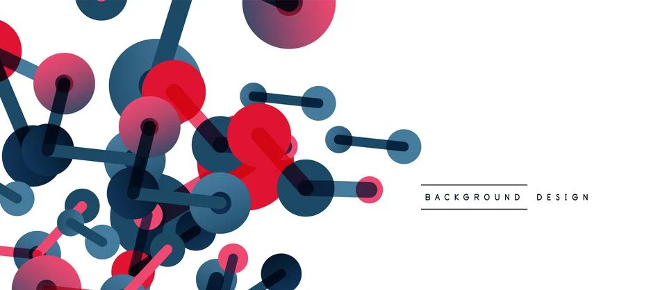 Network concept abstract background. Dots connection. Big data idea. Business 스톡 일러스트