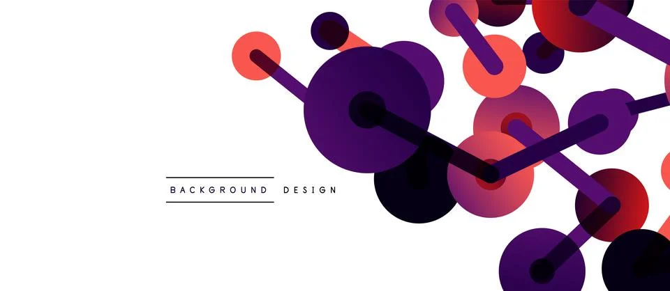 Network concept abstract background. Dots connection. Big data idea. Business Stock Illustration