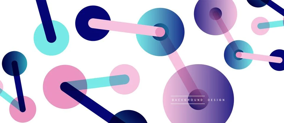 Network concept abstract background. Dots connection. Big data idea. Business Illustrazione stock