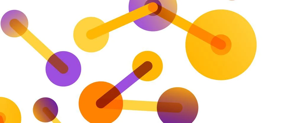 Network concept abstract background. Dots connection. Big data idea. Business Stock Illustration
