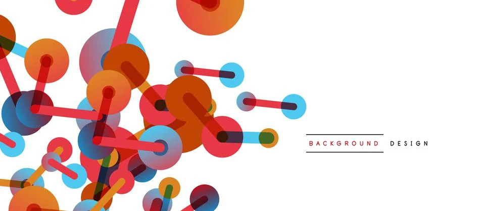 Network concept abstract background. Dots connection. Big data idea. Business 스톡 일러스트