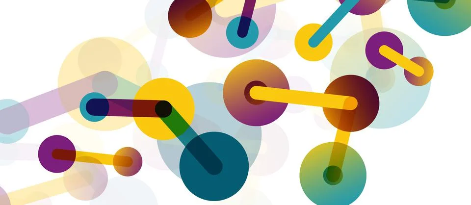 Network concept abstract background. Dots connection. Big data idea. Business Stock Illustration