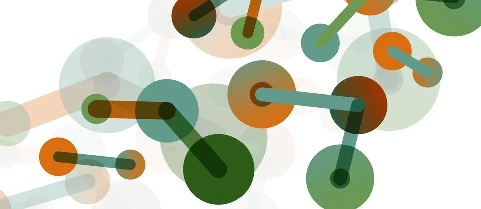 Network concept abstract background. Dots connection. Big data idea. Business Illustrazione stock