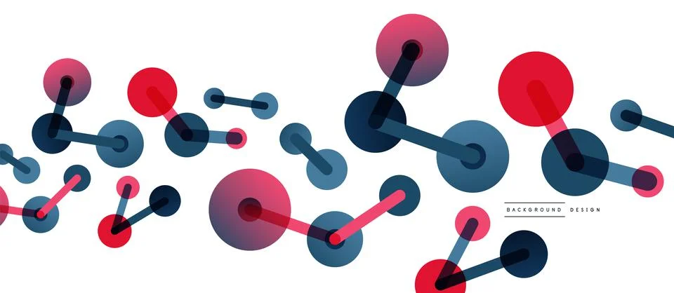 Network concept abstract background. Dots connection. Big data idea. Business Stock Illustration