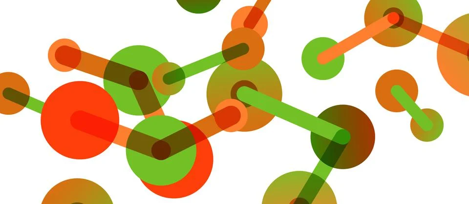 Network concept abstract background. Dots connection. Big data idea. Business Illustrazione stock