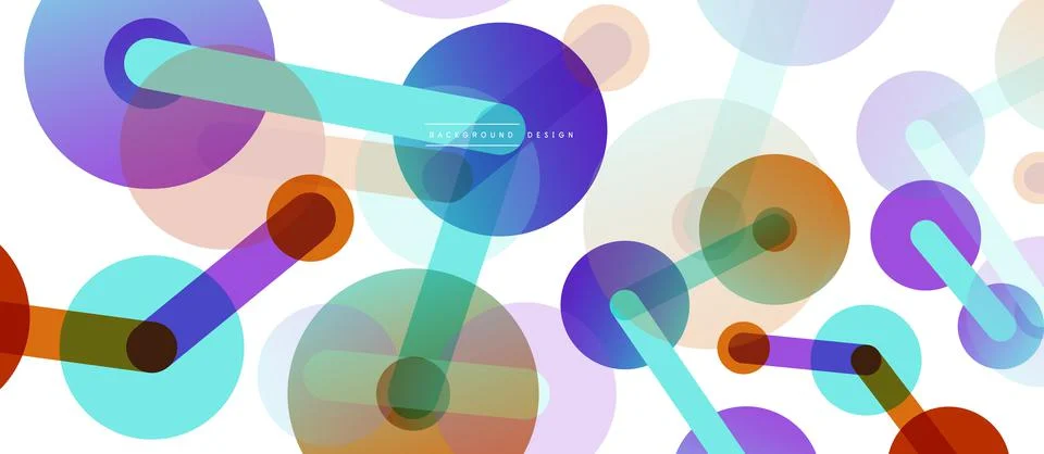 Network concept abstract background. Dots connection. Big data idea. Business Stock Illustration