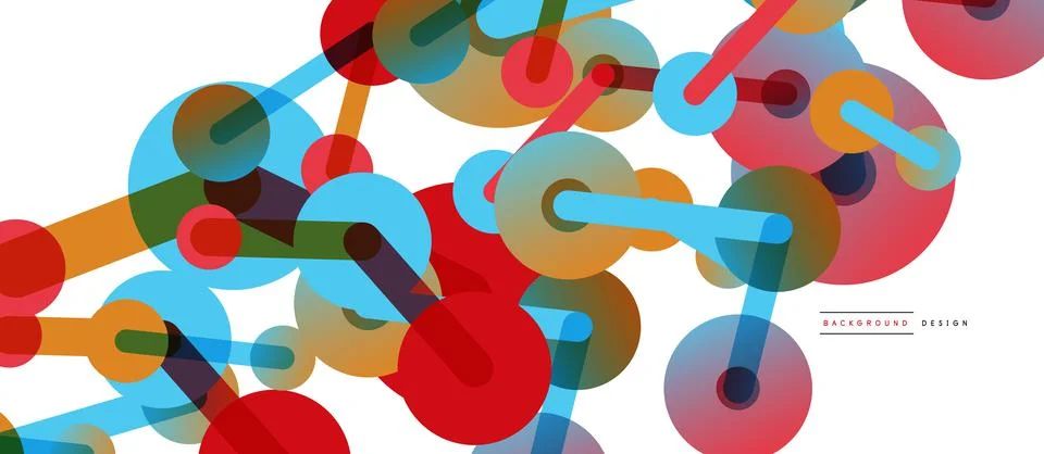 Network concept abstract background. Dots connection. Big data idea. Business Stock Illustration