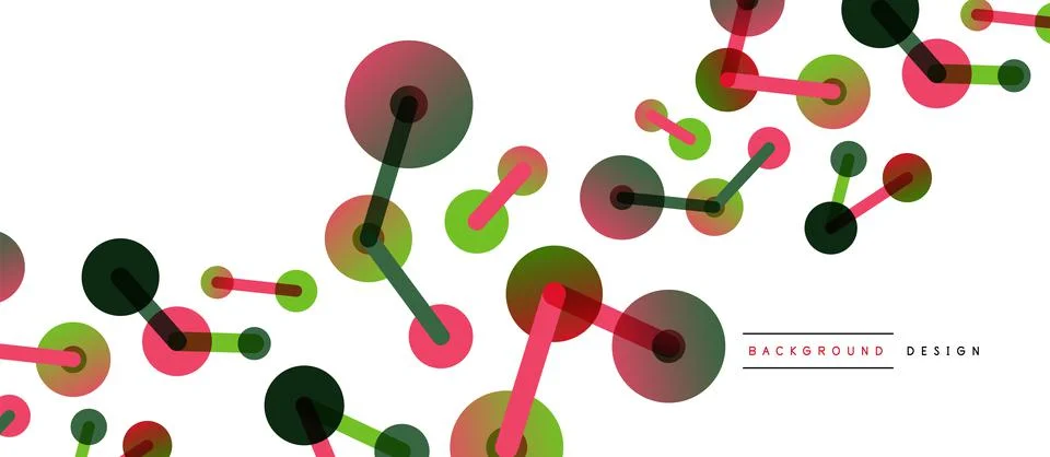 Network concept abstract background. Dots connection. Big data idea. Business Stock Illustration