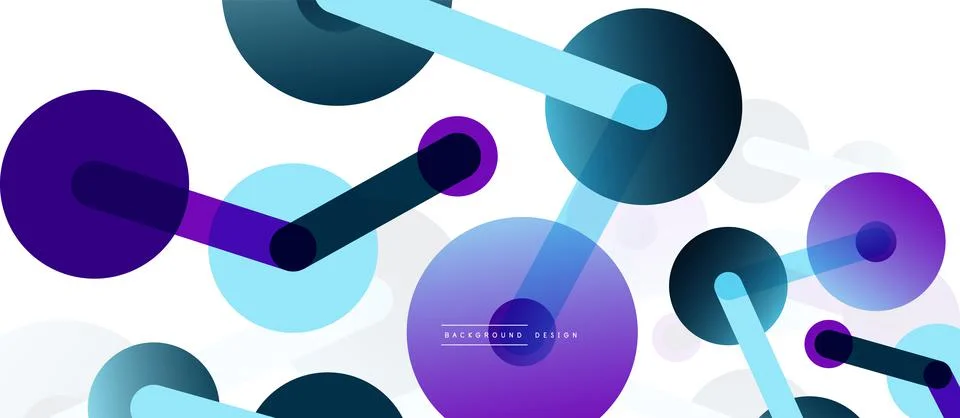Network concept abstract background. Dots connection. Big data idea. Business Stock Illustration