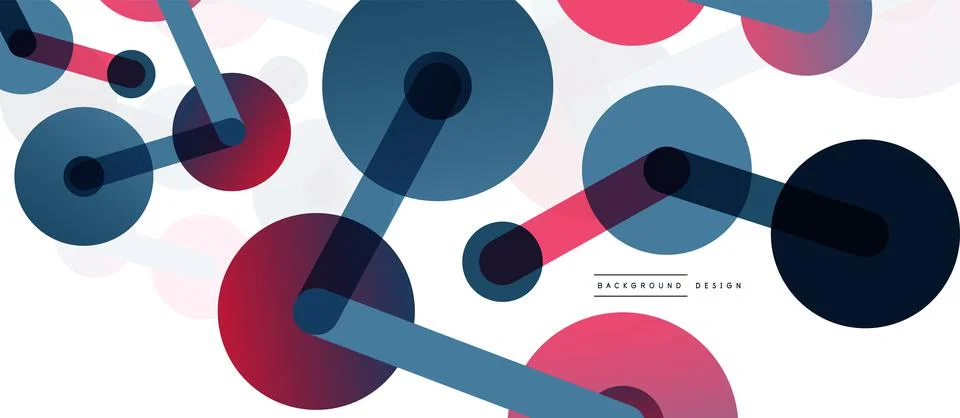 Network concept abstract background. Dots connection. Big data idea. Business Stock Illustration
