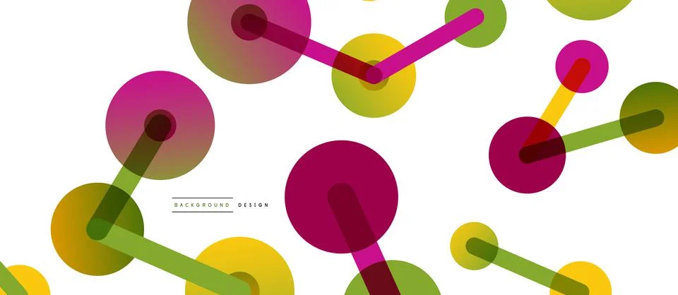 Network concept abstract background. Dots connection. Big data idea. Business Illustrazione stock