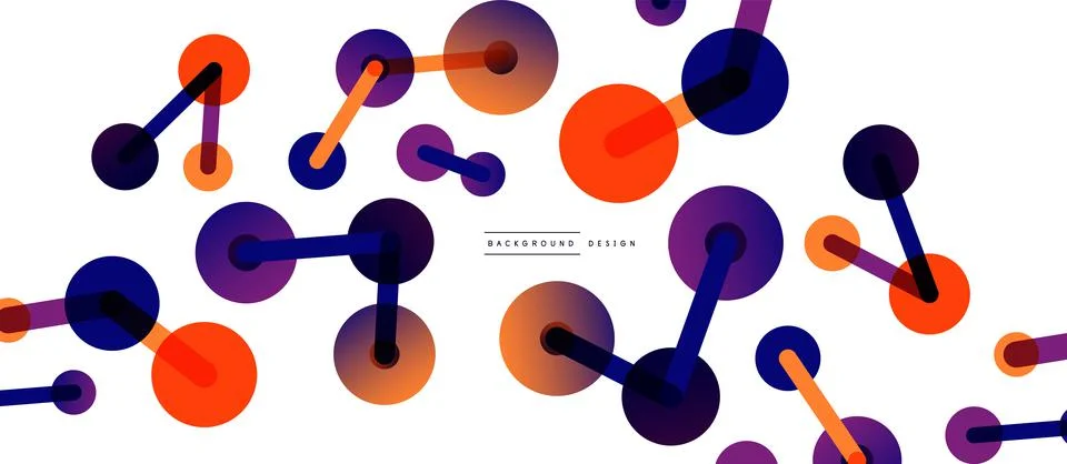 Network concept abstract background. Dots connection. Big data idea. Business Illustrazione stock