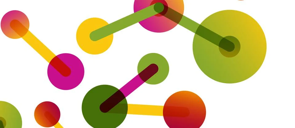 Network concept abstract background. Dots connection. Big data idea. Business Illustrazione stock