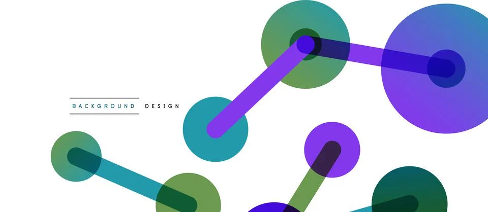 Network concept abstract background. Dots connection. Big data idea. Business Illustrazione stock