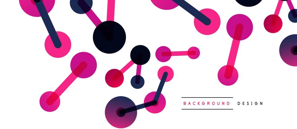 Network concept abstract background. Dots connection. Big data idea. Business Stock Illustration