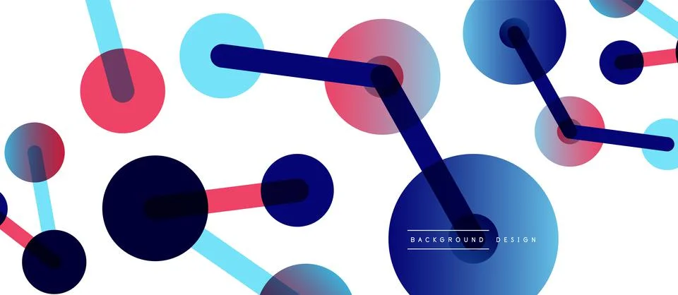 Network concept abstract background. Dots connection. Big data idea. Business Stock Illustration