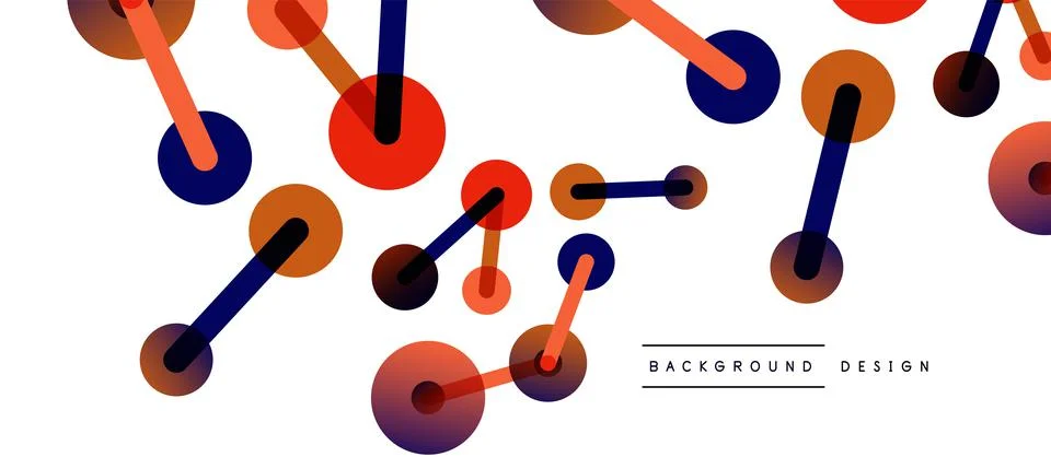 Network concept abstract background. Dots connection. Big data idea. Business Stock Illustration
