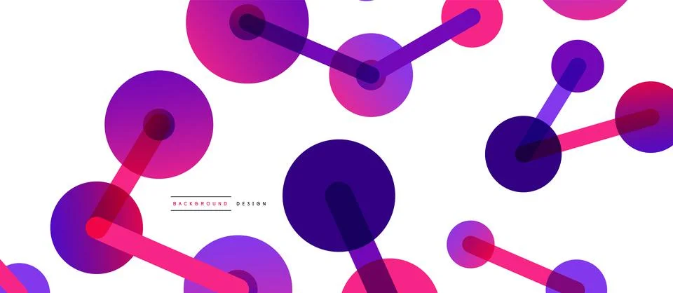 Network concept abstract background. Dots connection. Big data idea. Business Stock Illustration
