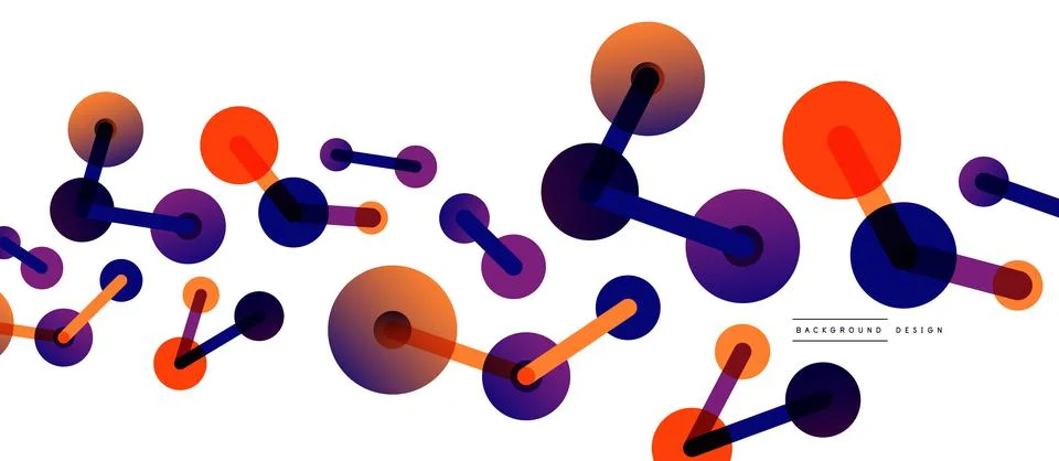 Network concept abstract background. Dots connection. Big data idea. Business Illustrazione stock