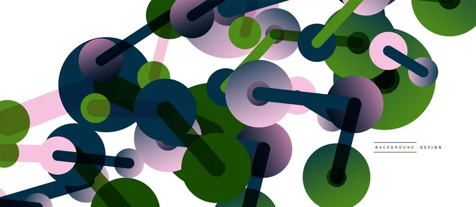 Network concept abstract background. Dots connection. Big data idea. Business Illustrazione stock