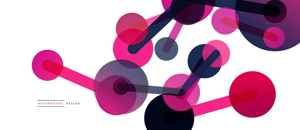 Network concept abstract background. Dots connection. Big data idea. Business Illustrazione stock