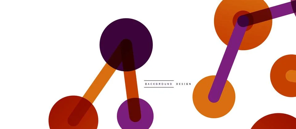 Network concept abstract background. Dots connection. Big data idea. Business Illustrazione stock