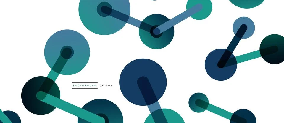 Network concept abstract background. Dots connection. Big data idea. Business Illustrazione stock