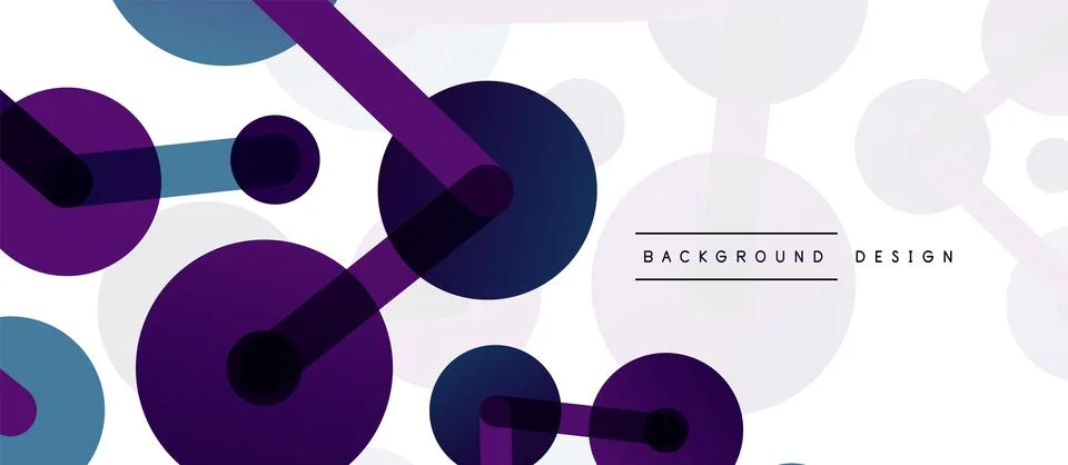 Network concept abstract background. Dots connection. Big data idea. Business Stock Illustration